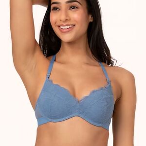 Lace No-Wire Push-Up Bra